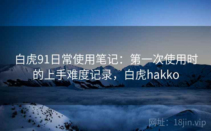 白虎91日常使用笔记：第一次使用时的上手难度记录，白虎hakko
