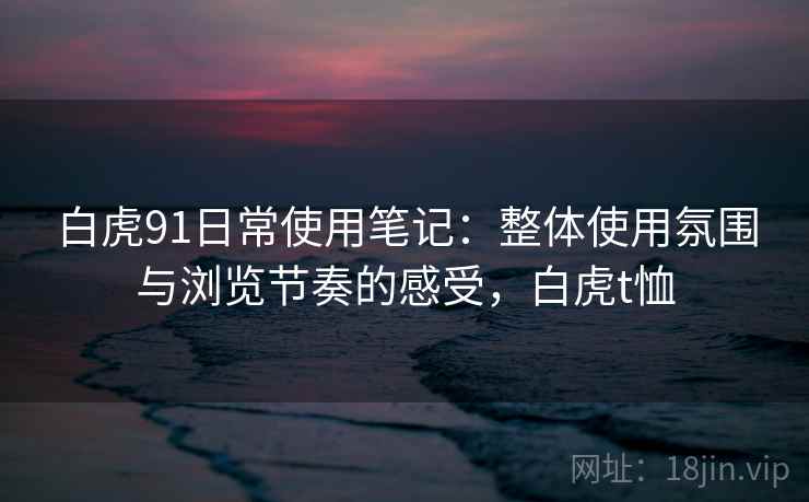白虎91日常使用笔记：整体使用氛围与浏览节奏的感受，白虎t恤