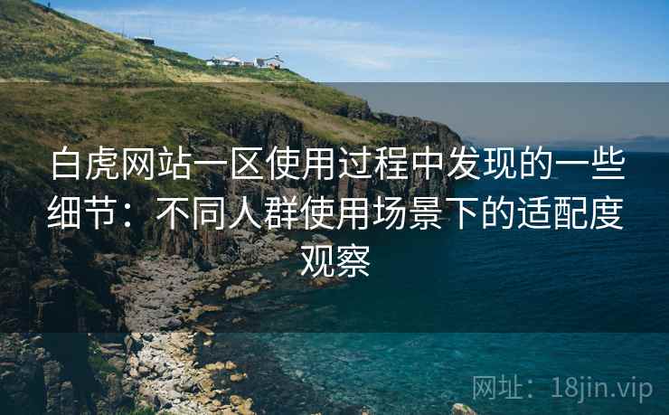 白虎网站一区使用过程中发现的一些细节:不同人群使用场景下的适配度观察 白虎网站一区使用过程中发现的一些细节:不同人群使用场景下的适配度观察